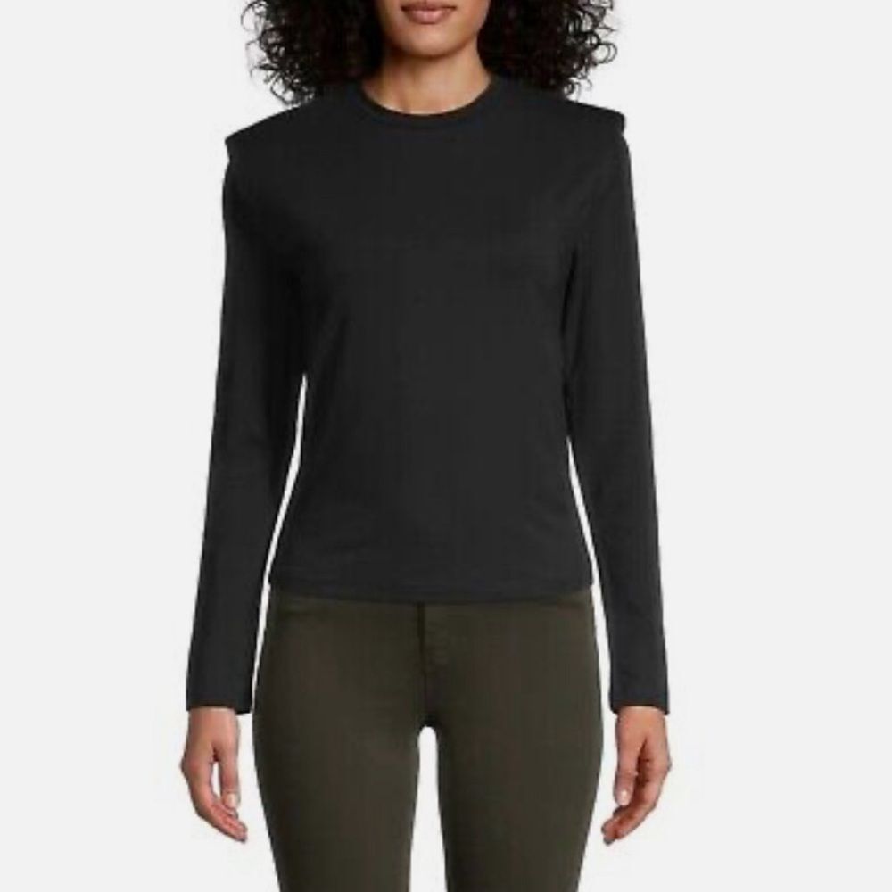 Walter Baker Bethany Top Black W6482 Shoulder Pads